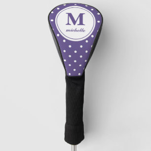 Ultraviolet    Golf   DOT personalised monogram Head Cover
