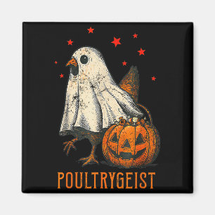 Ultrygeist Funny Halloween Chicken Ghost Costume P Magnet