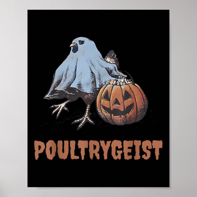 Ultrygeist Halloween Chicken Ghost  Poster (Front)