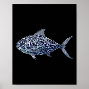 Ulua Fishing Native Hawaiian - Hawaiian Tribyl 1 Poster