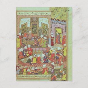 Ulugh Beg  dispensing justice at Khurasan Postcard