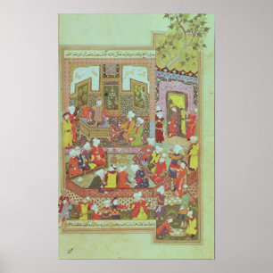 Ulugh Beg  dispensing justice at Khurasan Poster