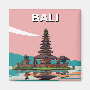 Ulun Danu Bali Indonesia Travel Abstract Magnet