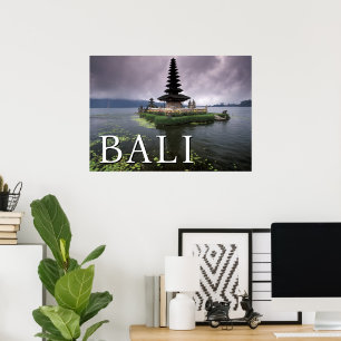 Ulun Danu Temple Bali, Indonesia Poster