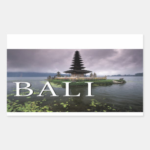 Ulun Danu Temple   Bali, Indonesia Rectangular Sticker