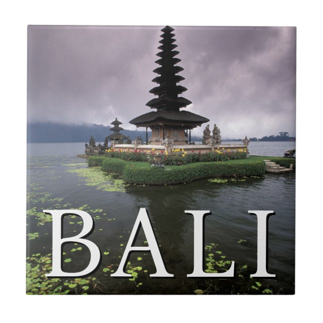 Ulun Danu Temple | Bali, Indonesia Tile (Front)