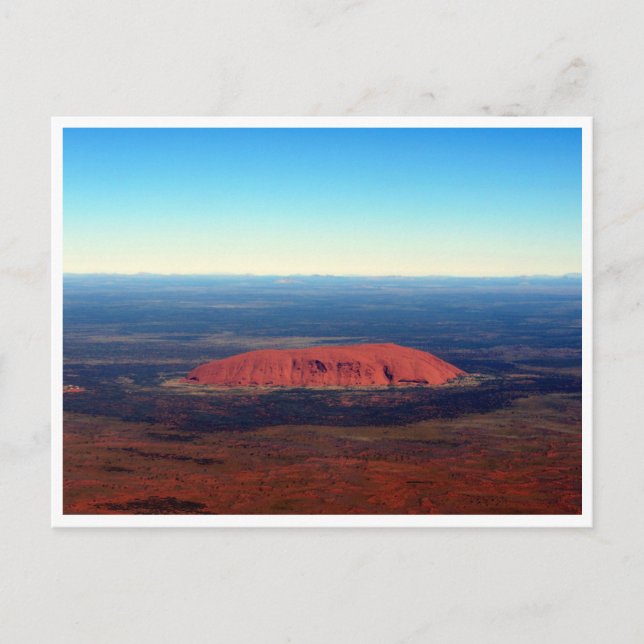 uluru above postcard (Front)