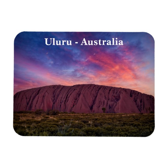Uluru at Sunset Magnet  (Horizontal)