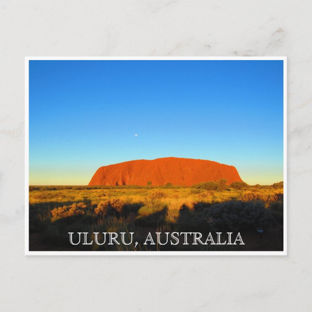uluru australia sky postcard (Front)