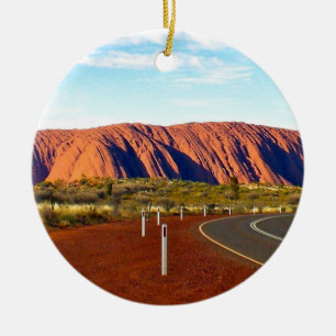 Uluru / Ayers Rock - Australia Ceramic Tree Decoration