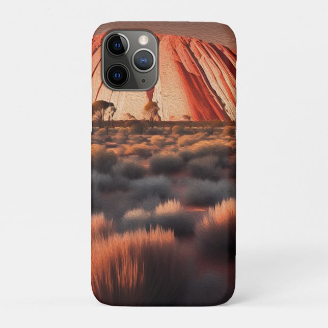Uluru "Ayers Rock" Australia Oil Paint,  Case-Mate iPhone Case (Back)