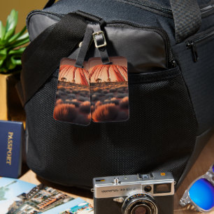 Uluru "Ayers Rock" Australia Oil Paint, Luggage Tag