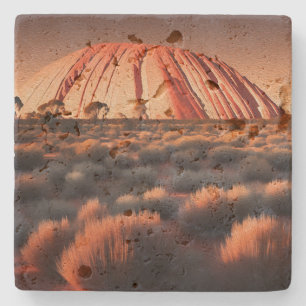 Uluru "Ayers Rock" Australia Oil Paint,  Stone Coaster