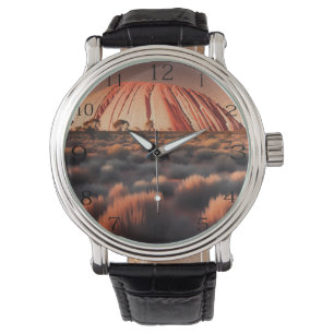 Uluru "Ayers Rock" Australia Oil Paint,  Watch
