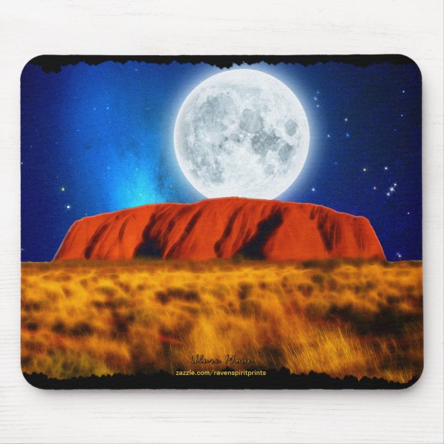 ULURU Ayer's Rock Australian Outback Art Mouse Mat (Front)
