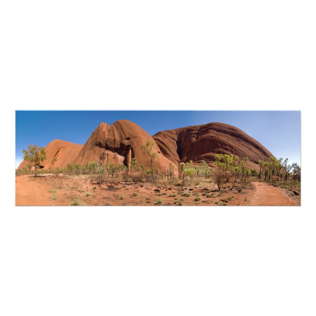 Uluru Ayers Rock Close Up Panorama Photo Print (Front)