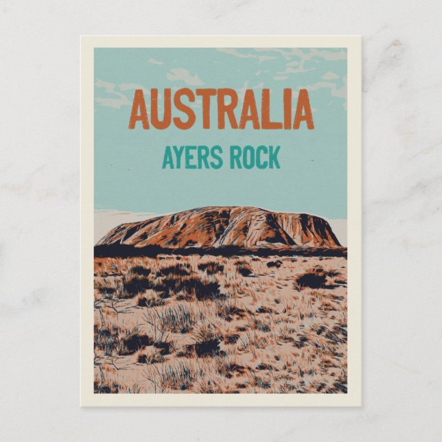 Uluru Ayers Rock,  Northern Territory Australia Postcard (Front)
