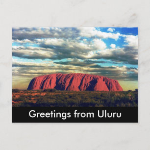 uluru greetings postcard