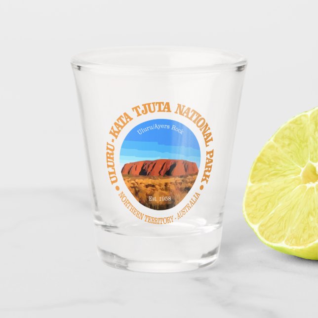 Uluru - Kata Tjuta Shot Glass (Front)