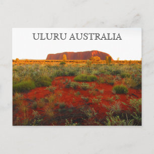 uluru red centre desert postcard