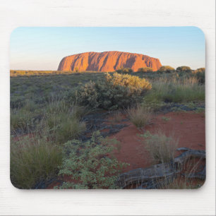 Uluru Sunrise and Desert Flora Mouse Mat