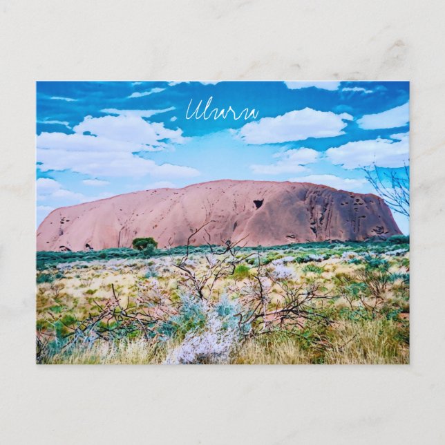 Uluru sunrise Central Australia travel Postcard (Front)