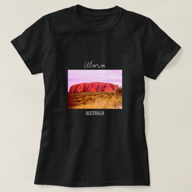 Uluru sunset Central Australia travel T-Shirt (Design Front)