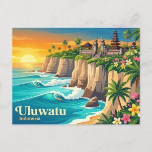Uluwatu Indonesia Postcard