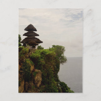 Uluwatu temple in Bali Postcard