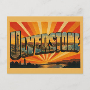 Ulverstone Tasmania Australia Coastal Town Art Postcard