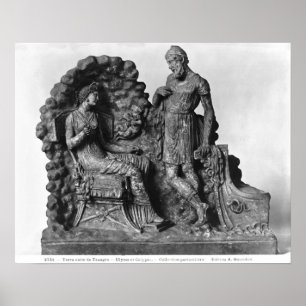 Ulysses and Calypso, from Tanagra Poster