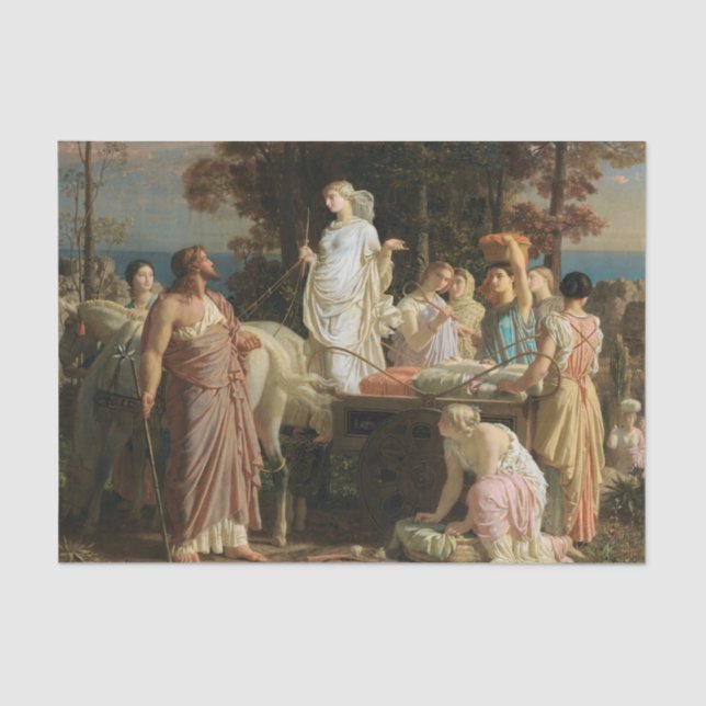 Ulysses and Nausicaa by Charles Gleyre Tissue Paper (Front)