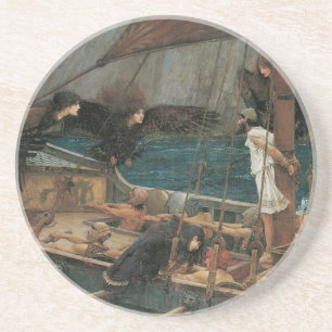 Ulysses and the Sirens by John William Waterhouse Coaster