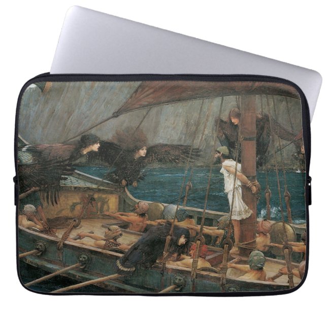Ulysses and the Sirens by John William Waterhouse Laptop Sleeve (Front)