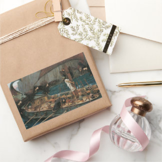 Ulysses and the Sirens by John William Waterhouse Rectangular Sticker