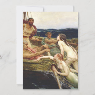 Ulysses And The Sirens - Herbert James Draper 1909 Invitation