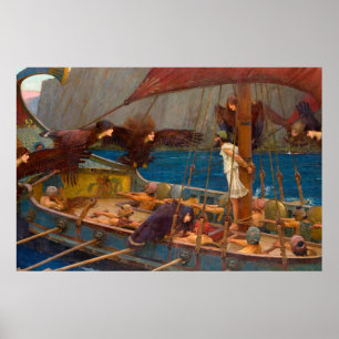 Ulysses and the Sirens Poster