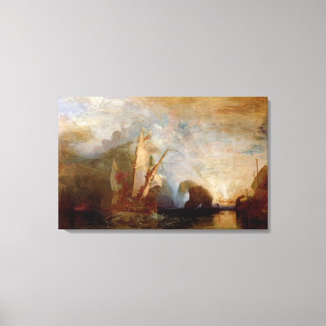 Ulysses Deriding Polyphemus, 1829 Canvas Print (Front)