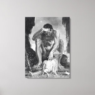Ulysses Escaping from Polyphemus the Cyclops Canvas Print