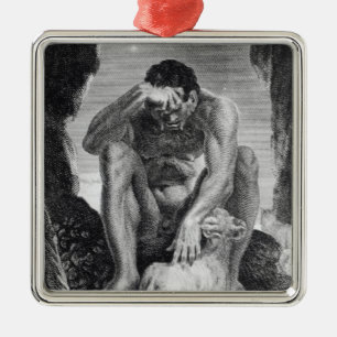 Ulysses Escaping from Polyphemus the Cyclops Metal Tree Decoration
