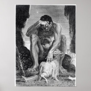 Ulysses Escaping from Polyphemus the Cyclops Poster