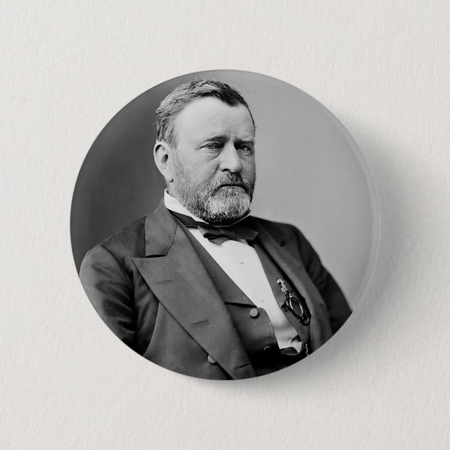 Ulysses S. Grant 6 Cm Round Badge (Front)