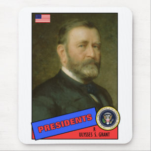 Ulysses S. Grant Baseball Card Mouse Mat