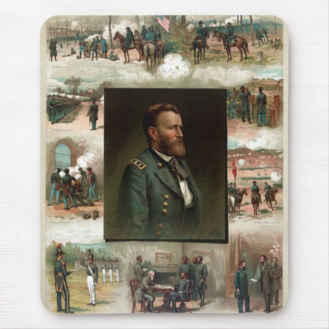 Ulysses S. Grant from West Point to Appomattox Mouse Mat (Front)