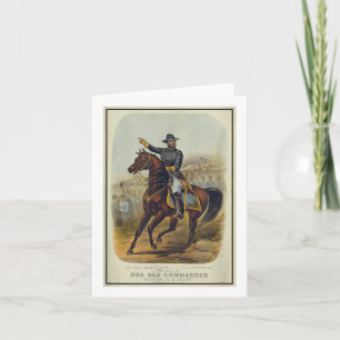 Ulysses S. Grant On Horseback Card