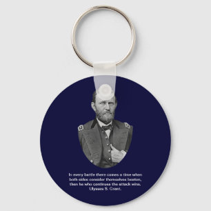 Ulysses S. Grant quotes. Key Ring