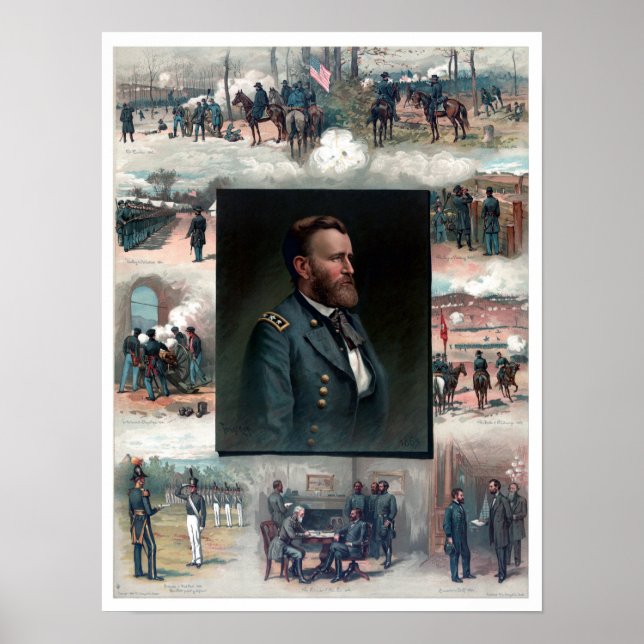 Ulysses S Grant West Point Appomattox 1885 Restore Poster (Front)