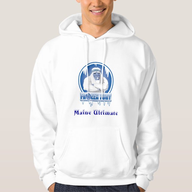 UM_Frozen_Fury, Maine Ultimate Hoodie (Front)
