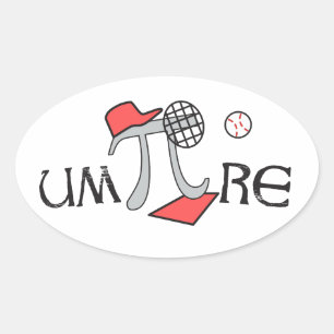 um-Pi-re - Funny Umpire Pi Symbol Stickers Pi Gift