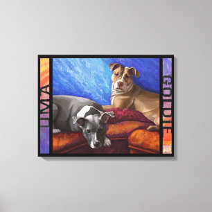 Uma and Goldie Canvas Print